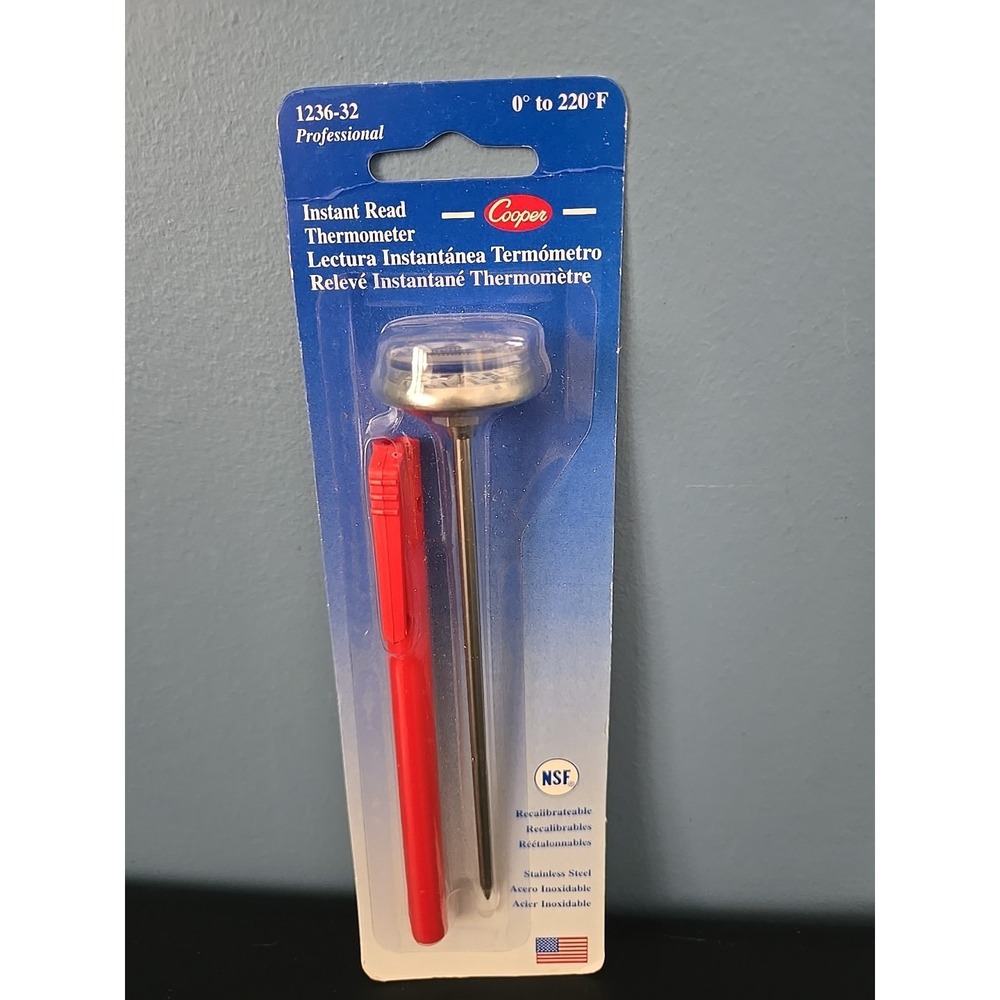 NEW Cooper 1236-32 Professional Instant Read Thermometer‎ Recalibrate Stainless
